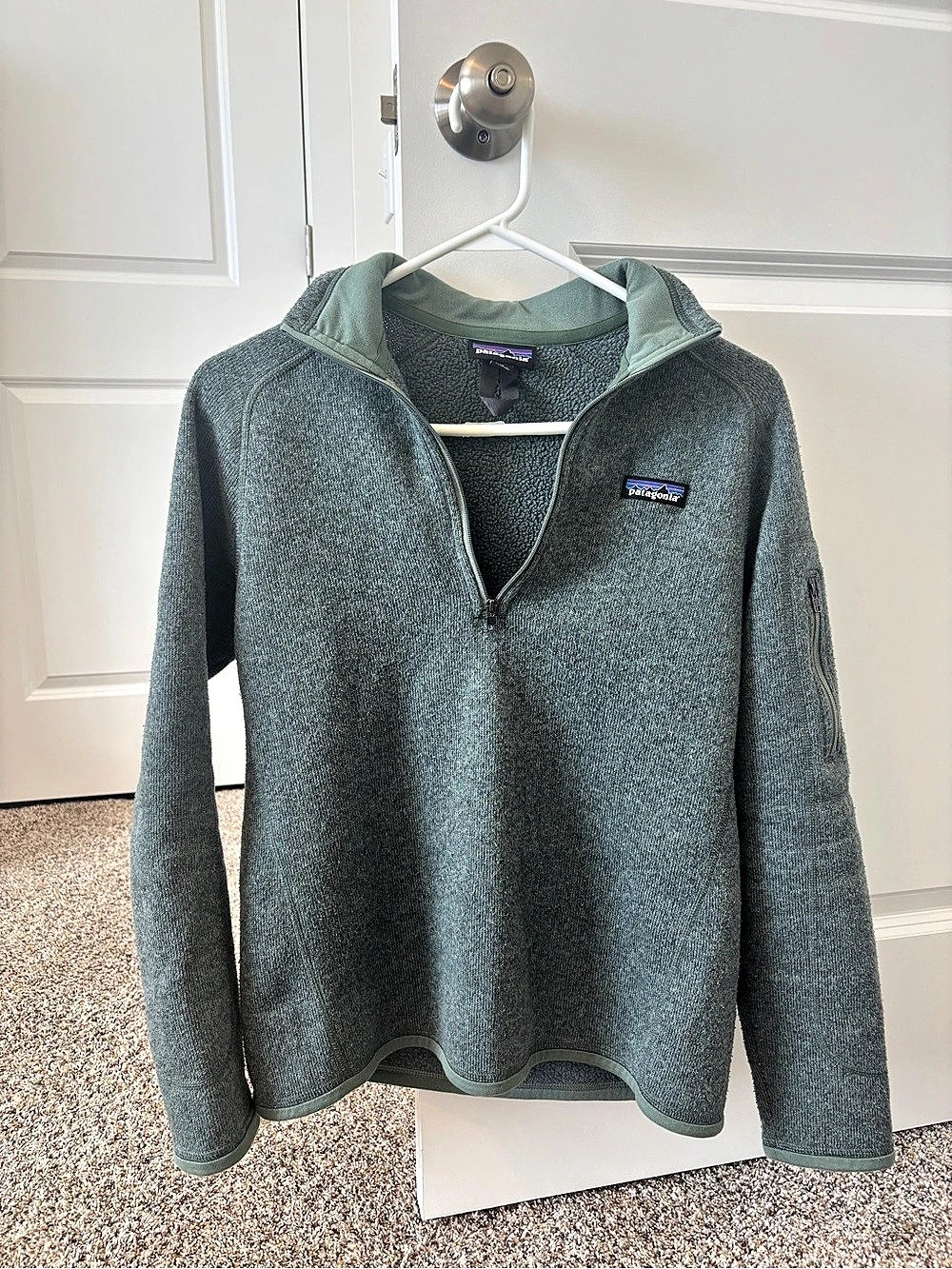 Patagonia Women's Better Sweater 1/4 Zip Canopy Green